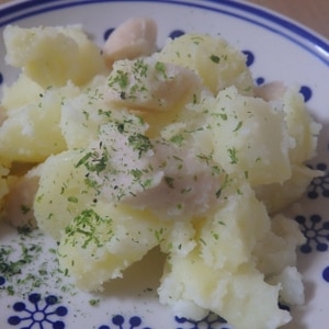 魚肉ソーセージとポテトのソテー